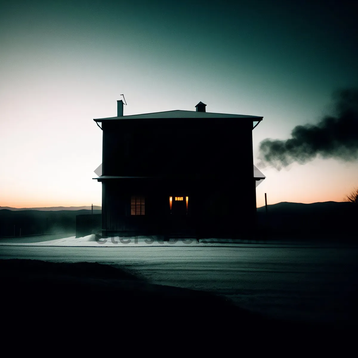 Picture of Coastal Beacon at Sunset - Majestic Architecture Against Serene Water