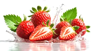 Juicy Strawberry Closeup - Refreshing and Healthy Fruit Option