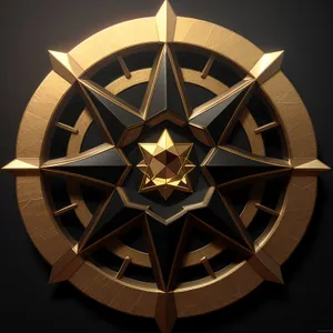 Pirate Baron Symbol Shield Design Graphic