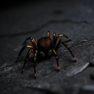 Intense Black Widow, the Eerie Arachnid