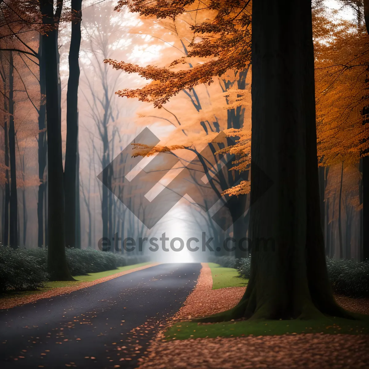 Picture of Misty Autumn Morning in the Enchanted Woods