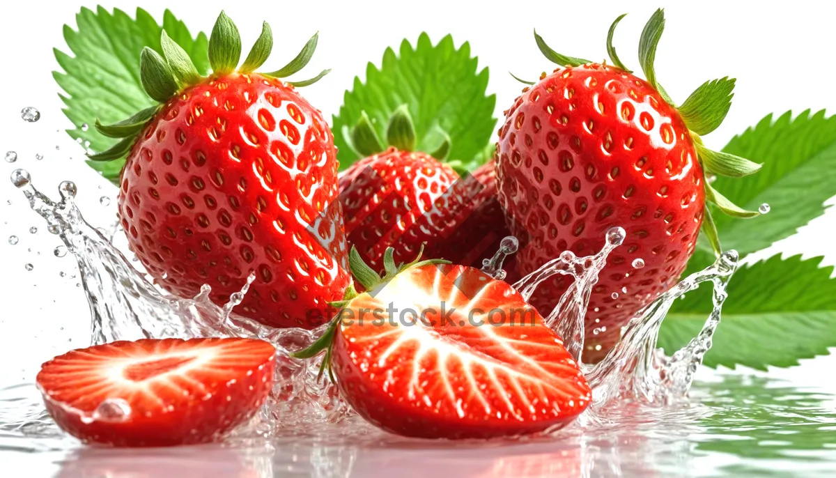 Picture of Juicy Refreshing Strawberry Closeup