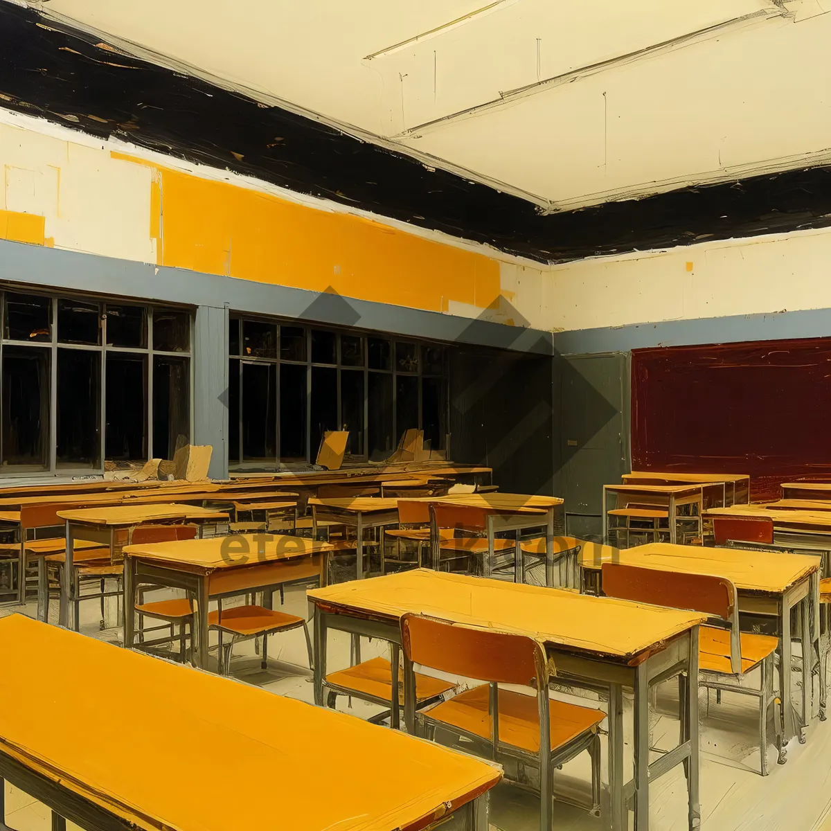 Picture of Modern Interior Design of Empty Classroom