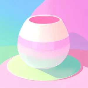 Shiny Pink Glass Sphere Icon Set