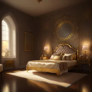 Modern Luxurious Bedroom with Elegant Furniture