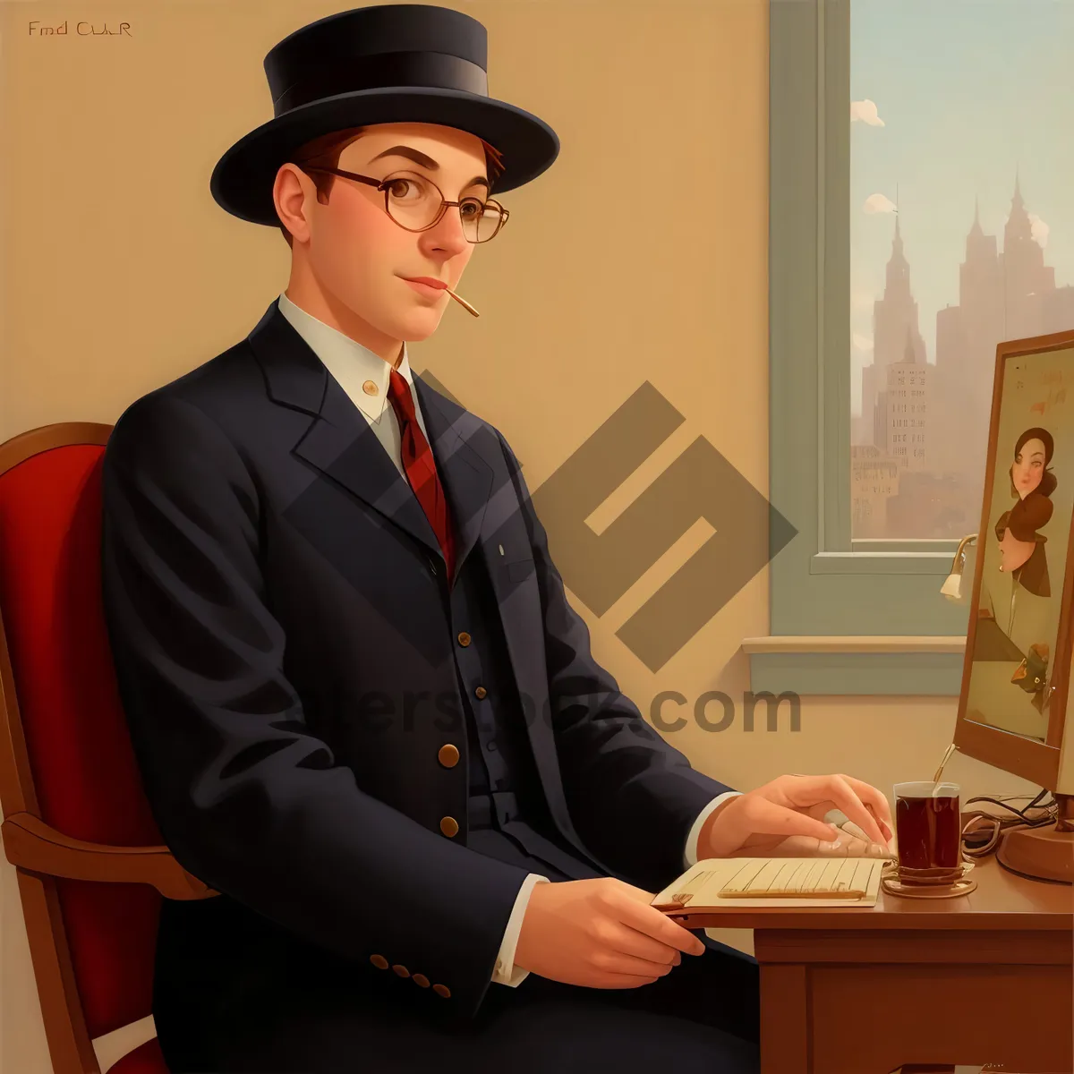 Picture of Successful Executive Team in Professional Office