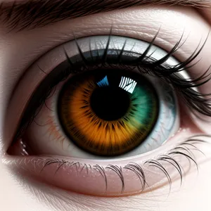 Vibrant Iris - Close-up Eyeball