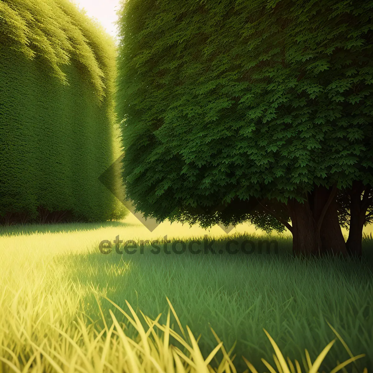 Picture of Sunny Fodder Field in Rural Landscape