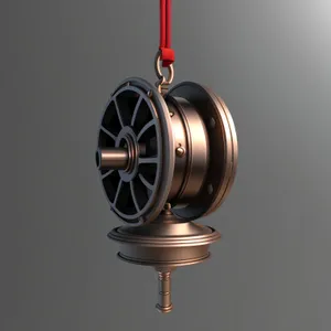 Rotating 3D Metal Reel Mechanism with Gyroscope