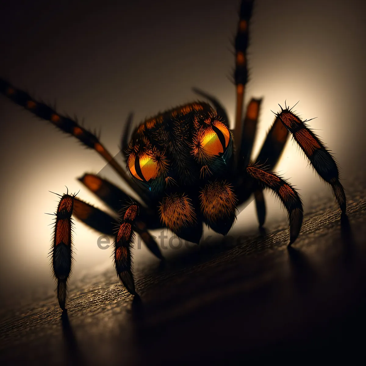 Picture of Close-up of Barn Spider, Black Widow, Wildlife