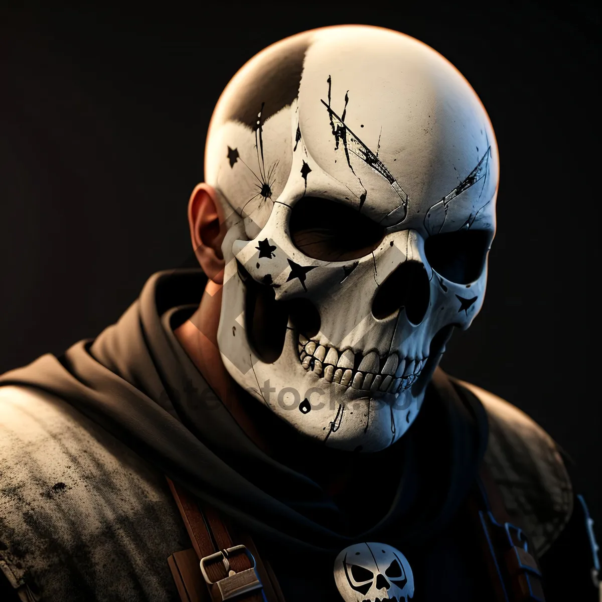 Picture of Terrifying Skull Mask: A Haunting Attire for a Spooky Disguise