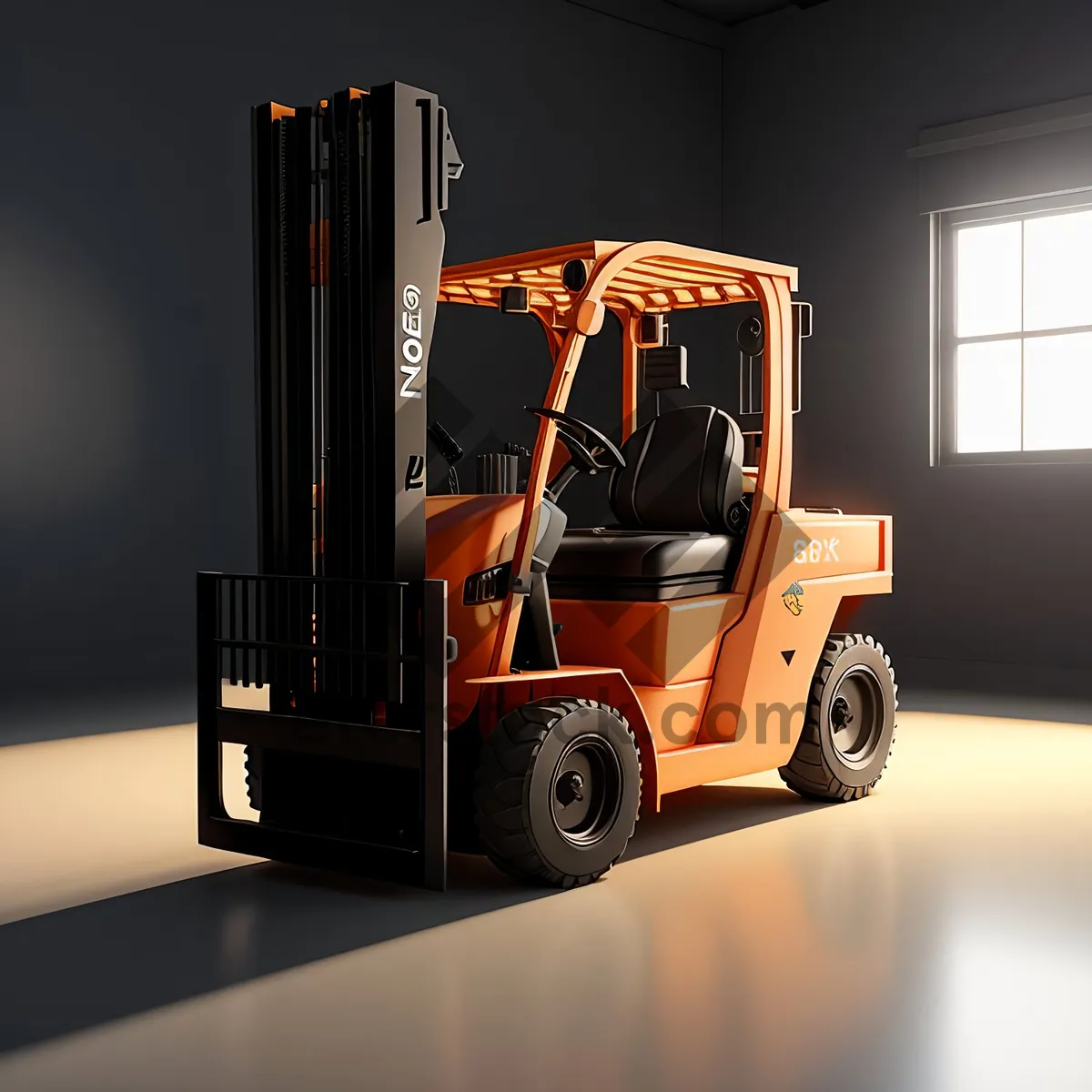 Picture of Heavy Duty Forklift Truck in Industrial Transportation