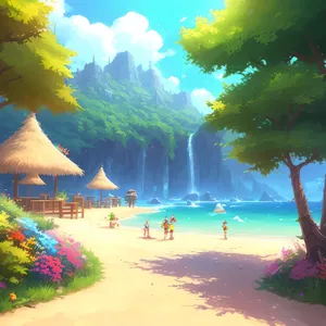 Tranquil Tropical Beach Paradise