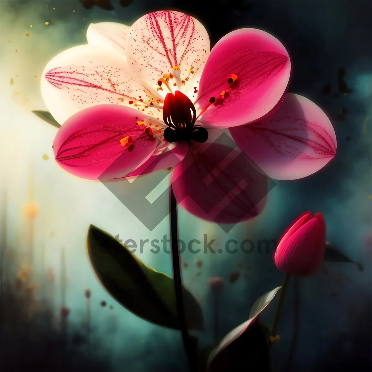 Picture of Blooming Pink Lily: Vibrant Spring Floral Gift