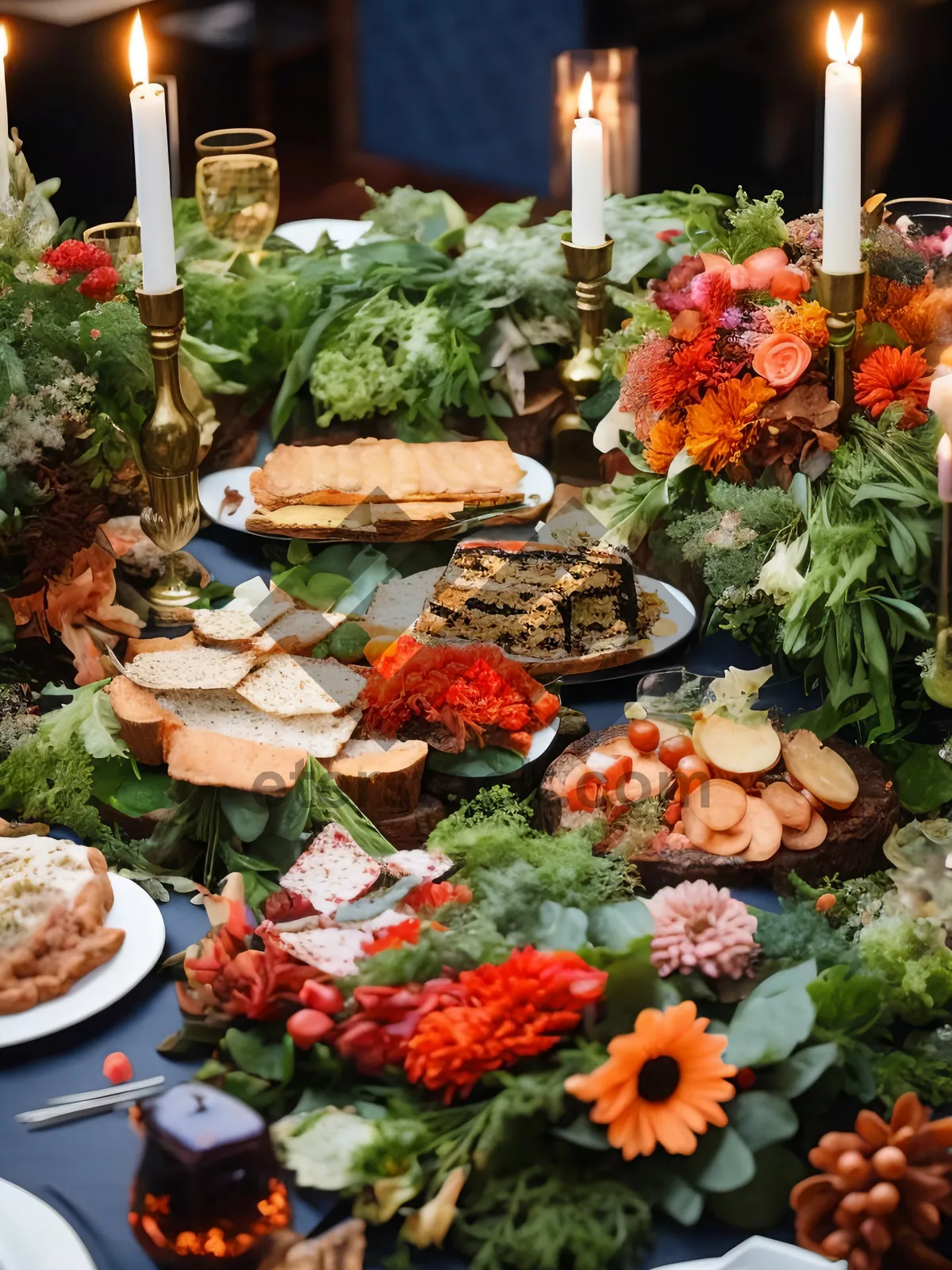 Picture of Delicious Healthy Vegetable Dinner Plate