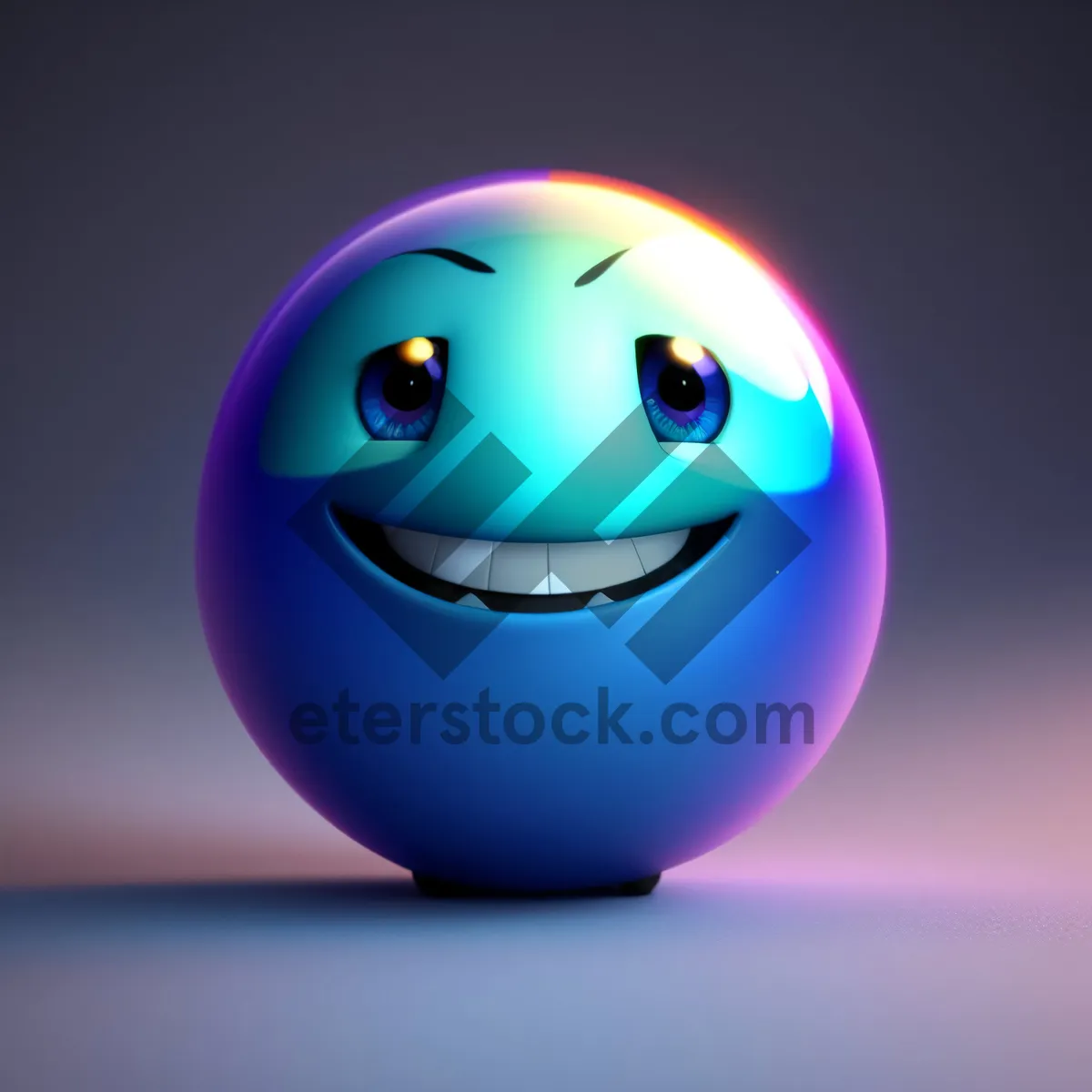 Picture of Smiling 3D Cartoon Icon Ball Design