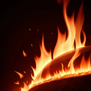 Fiery Inferno of Blazing Flames