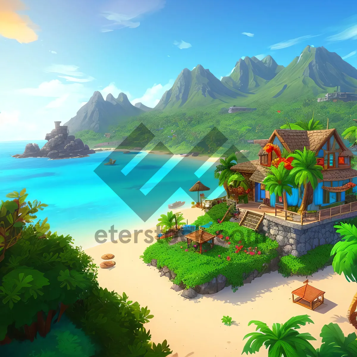 Picture of Serenity by the Seaside