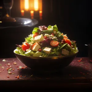 Healthy and Delicious Salad Plate with Fresh Ingredients