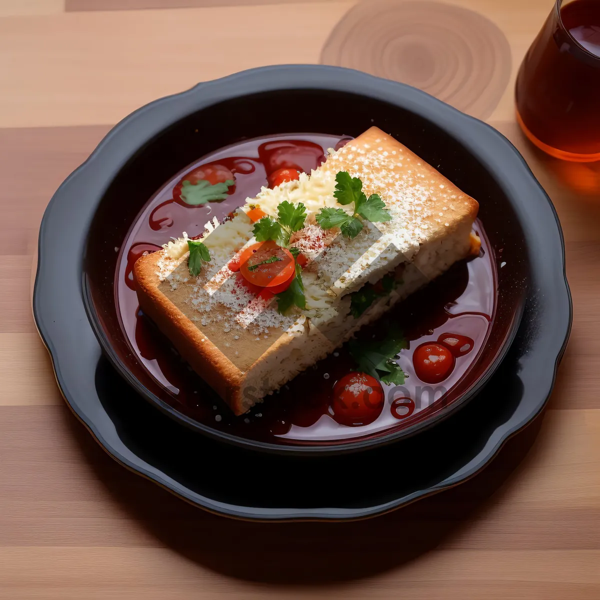 Picture of Delicious Gourmet Cheese Plate with Fresh Vegetables
