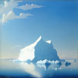 Snowcapped Mountain Peak under Clear Blue Sky