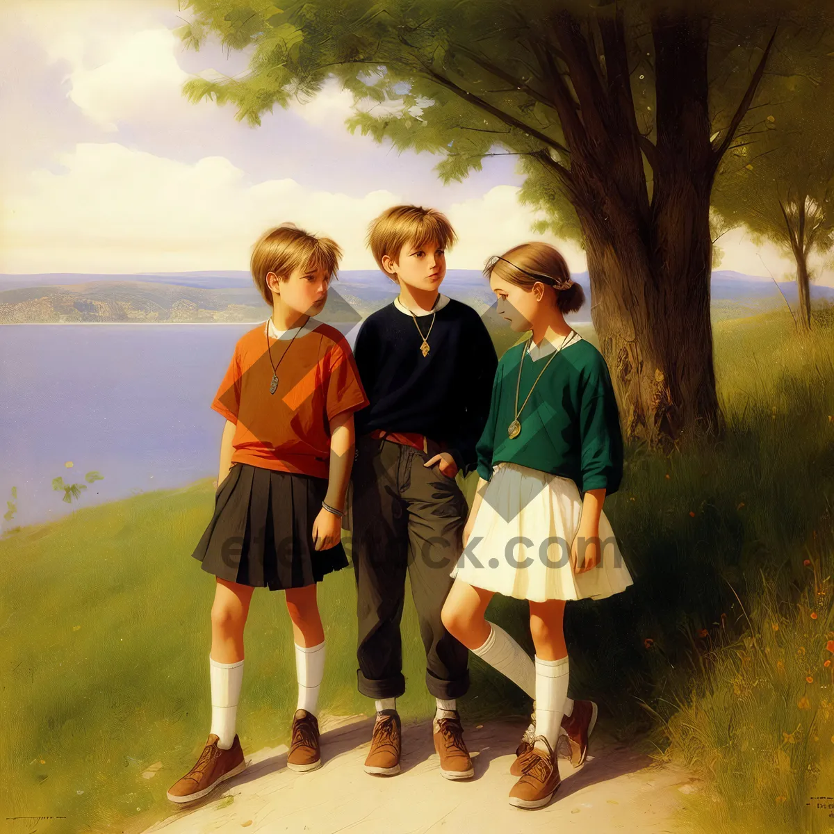 Picture of Sun-kissed Family Fun by the Sea