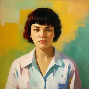 Smiling Kimono-clad Professional Woman Portrait