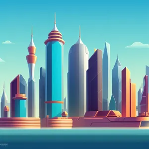 Colorful Mosque Candlestick Design in Wood