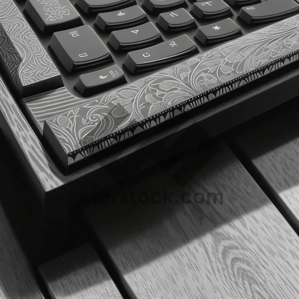 Picture of Modern office keyboard for efficient data input