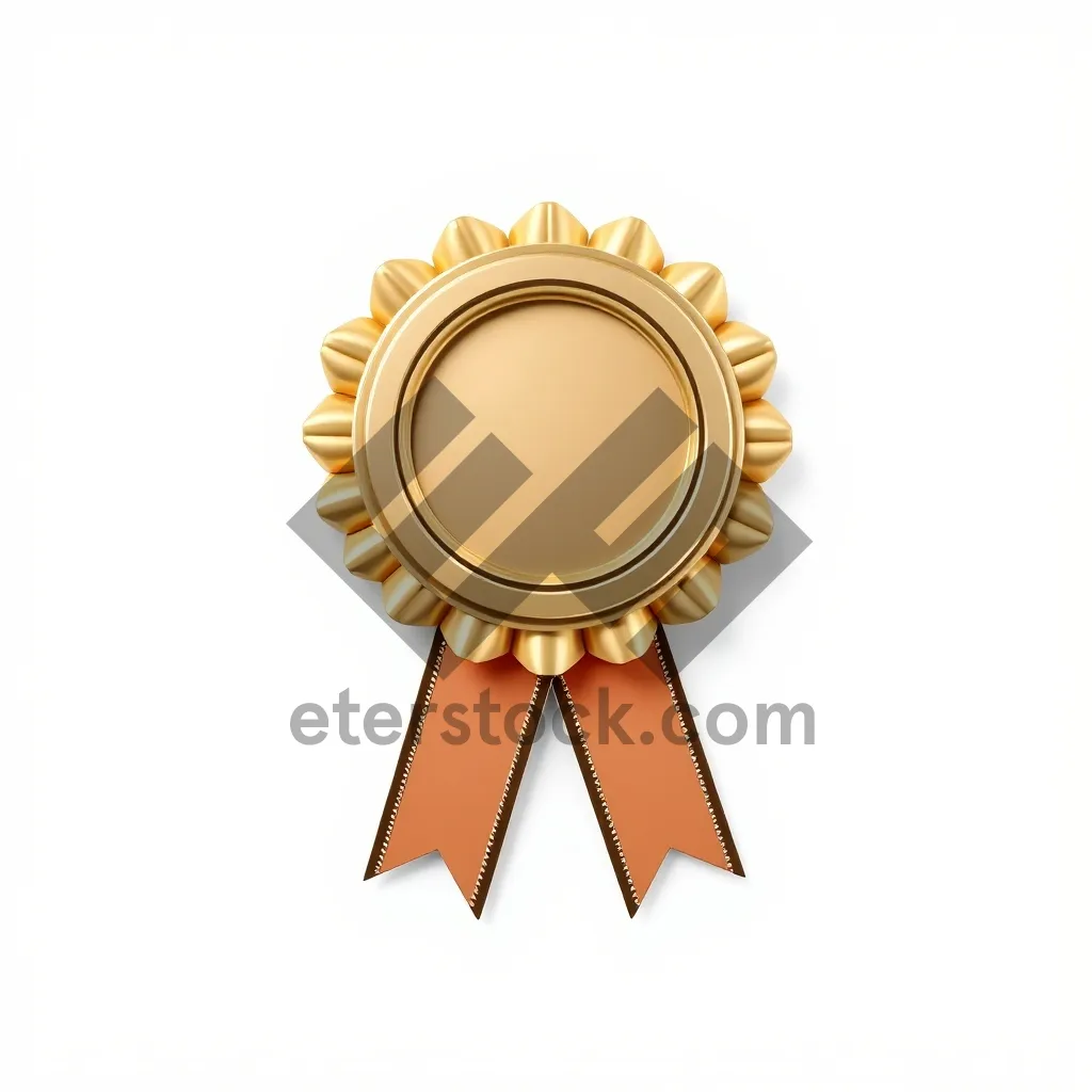 Picture of Gold gear circle icon graphic design symbol
