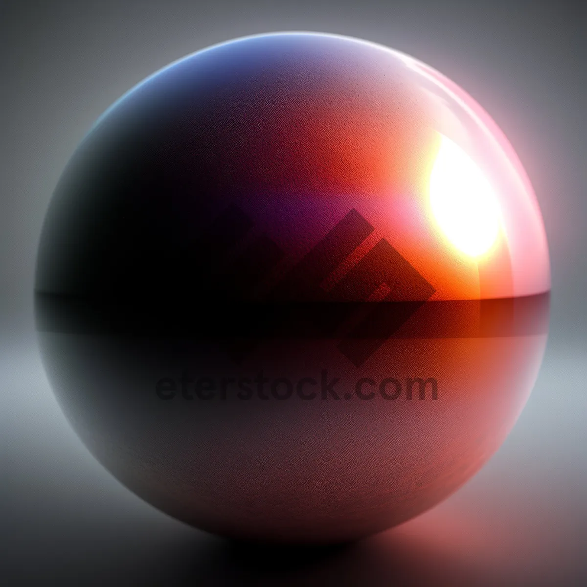 Picture of Shiny Glass Round Button Set with Reflection
