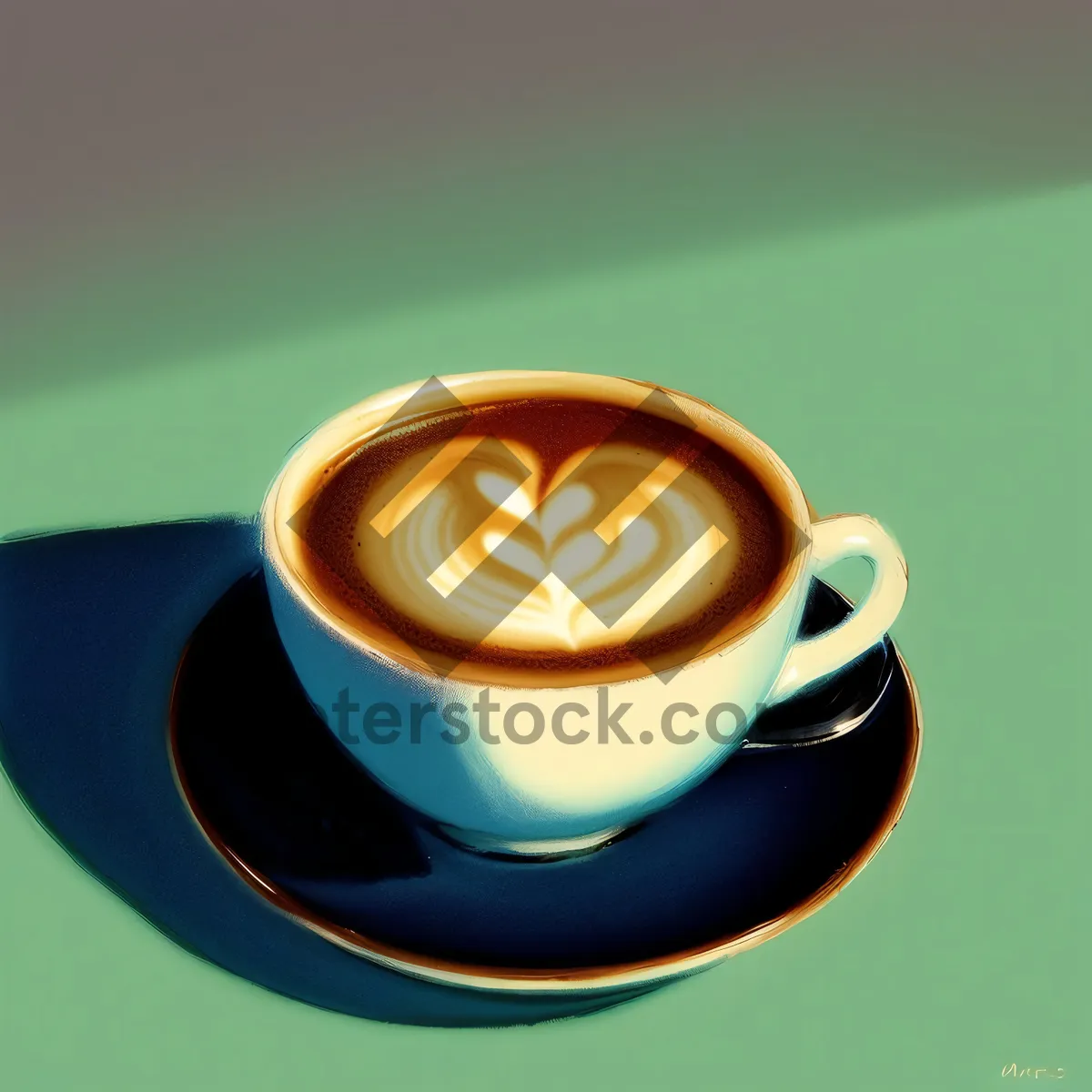 Picture of Freshly Brewed Gourmet Morning Espresso with Aromatic Warmth