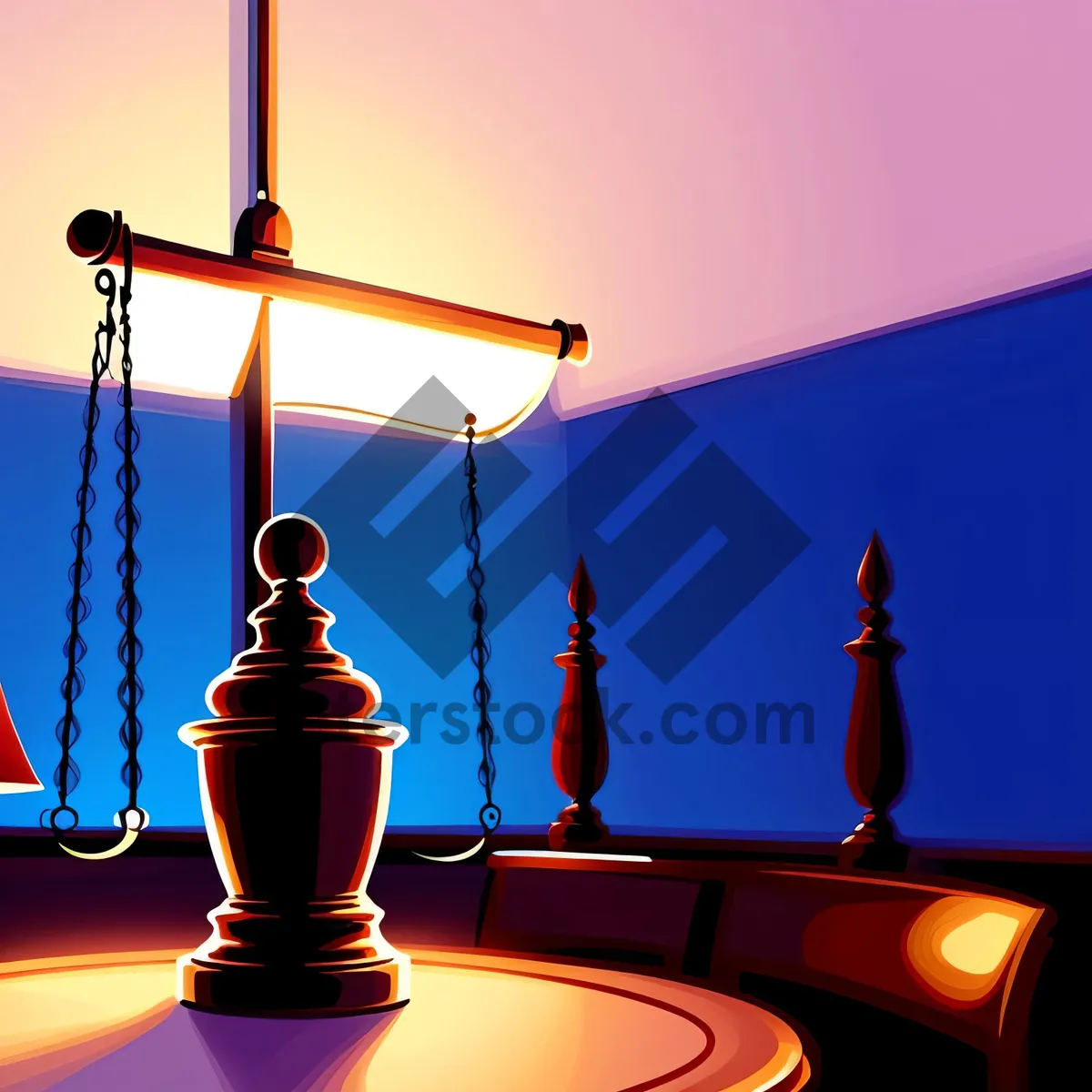 Picture of Golden Justice: Illuminating the Scales of Law