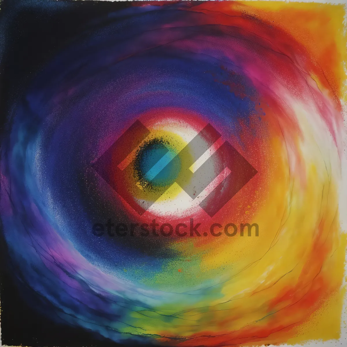 Picture of Colorful 3D Spindle Design Art Concept