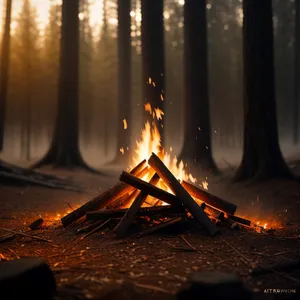Illuminated Flame: A Symbol of Tradition