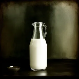 Refreshing Dairy Milk in Glass Bottle