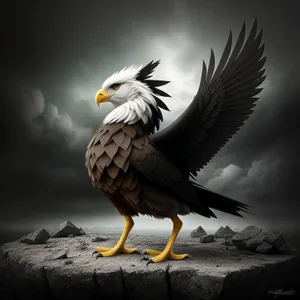 Majestic Predator: Bald Eagle in Flight