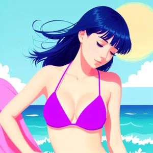 Cartoon Belly Art: Fashionable Expression