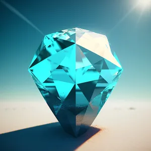 Sparkling Gem: A Brilliant 3D Shiny Sphere