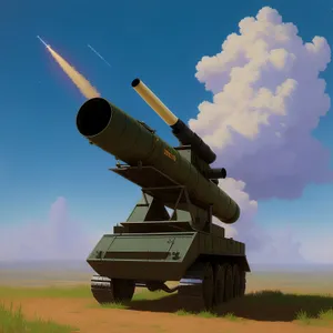 Sky High Cannon in Field Artillery Action