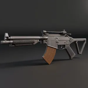 Desert War Machine: Metallic Assault Rifle