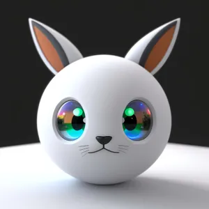 Playful Character Icon with a 3D Cartoon Design