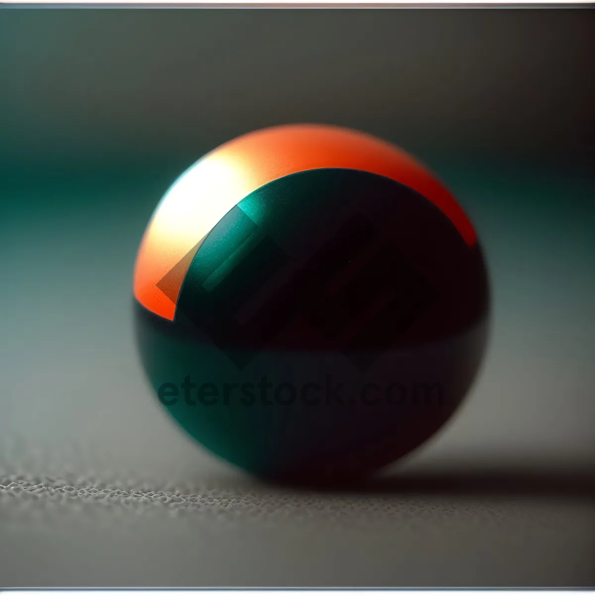 Picture of Colorful Billiard Balls Set on Pool Table