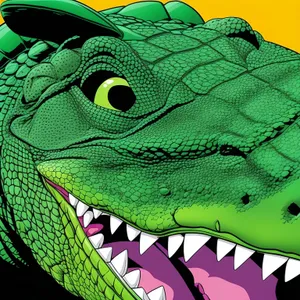 Lizard Reptile Bag: Animal-inspired Purse with Slide Fastener