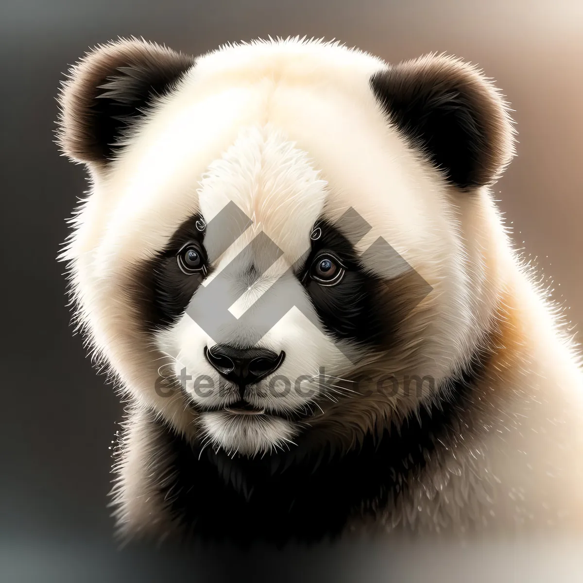 Picture of Adorable little panda cub showcasing its furry cuteness.