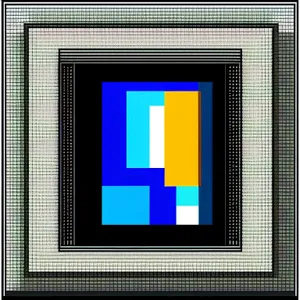 Digital Grid Square Design - Blank Frame Texture Icon