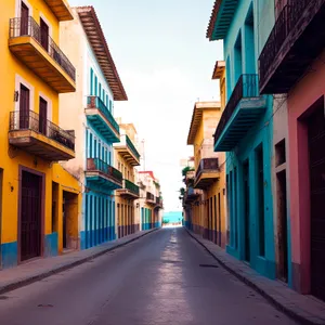 Vintage Urban Street in Old Town.