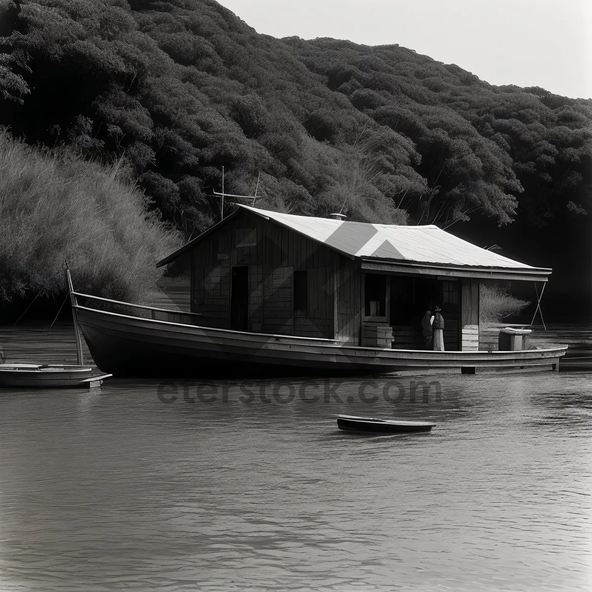 Picture of Scenic Waterfront Boathouse Retreat