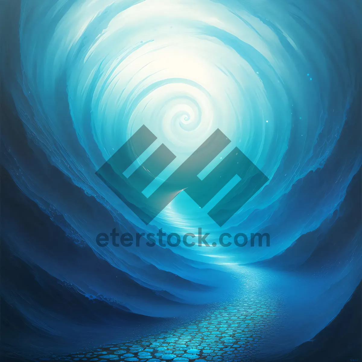 Picture of Vibrant Fractal Wave: A Dynamic Digital Art Piece