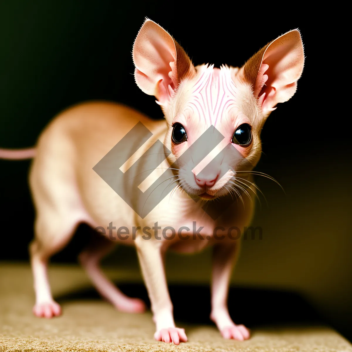 Picture of Cuddly Rodent with Endearing Ears